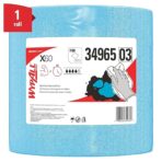 WypAll GeneralClean X60 Cloths Multi-Task Cleaning Wipes, Jumbo (34965), Strong and Absorbent Towels, Blue (1 Roll of 1,100 Sheets, 1,100 Sheet Total)