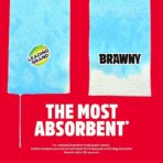 Brawny Tear-A-Square 3-Ply Paper Towels, 6 Double Rolls = 12 Regular Rolls, Strong, Absorbent, and Durable with 3 Sheet Sizes (Quarter, Half, Full) - Image 3
