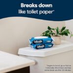 Cottonelle Fresh Feel Flushable Wet Wipes, Adult Wet Wipes, 8 Flip-Top Packs, 42 Wipes Per Pack (336 Total Wipes), Packaging May Vary - Image 5