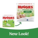 Huggies Natural Care Sensitive Baby Wipes, Unscented, Hypoallergenic, 99% Purified Water, 12 Flip-Top Packs (768 Wipes Total), Packaging May Vary - Image 2
