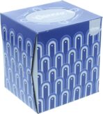 Kleenex Cube Tissues, Ultra Soft Facial Tissues 3-Ply, Assorted Designs And Colors, 3 Boxes 56 Tissues Per Box, 168 Tissues Total
