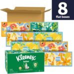 Kleenex Lotion Facial Tissues with Coconut Oil, 8 Flat Boxes, 180 Tissues Per Box, 3-Ply - Image 2