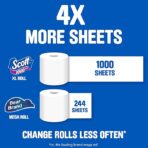 Scott 1000 Toilet Paper, 32 Rolls, Septic-Safe, 1-Ply Toilet Tissue - Image 4
