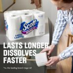 Scott 1000 Toilet Paper, 32 Rolls, Septic-Safe, 1-Ply Toilet Tissue - Image 3