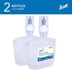 Scott Professional Green Certified Foam Hand Soap (91591), 1.2 L, Foaming, Clear, No Fragrance Added, Ecologo, NSF E-1 Rated, Automatic Refills (2 Bottles) - Image 3