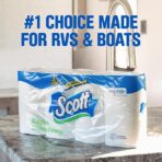 Scott Rapid-Dissolving Toilet Paper, 12 Double Rolls, Sustainable, Septic-Safe, Toilet Paper - Image 3