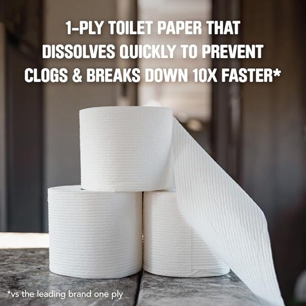 Scott Rapid-Dissolving Toilet Paper, 12 Double Rolls, Sustainable, Septic-Safe, Toilet Paper (4)