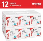WypAll GeneralClean L30 Cloths Heavy Duty Cleaning Wipes (05812), Quarterfold, Strong and Soft Bulk Paper Wipers, White (12 Packs of 90 Sheets, 1,080 Sheet Total) - Image 2