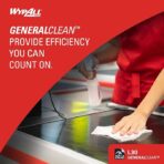 WypAll GeneralClean L30 Cloths Heavy Duty Cleaning Wipes (05812), Quarterfold, Strong and Soft Bulk Paper Wipers, White (12 Packs of 90 Sheets, 1,080 Sheet Total) - Image 4