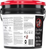 WypAll PowerClean ProScrub Heavy Duty Wet Towels (91371), Dual Action Cleaning, Large 9.5" x 12" Wipes, Bucket Included (6 Containers of 75 Sheets, 450 Sheet Total) - Image 2