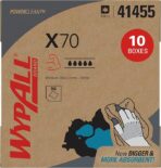 WypAll PowerClean X70 Cloths Medium Duty Wipes (41455), Pop-Up Box, Long Lasting Towels, White (10 Packs of 96 Sheets, 960 Sheet Total)